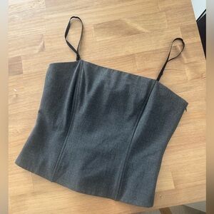 Vintage Ricki’s Gray Women's Strapless Top